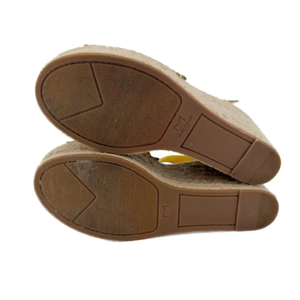 Marc Fisher LTD Aladia Espadrille Platform Wedge Sandals size 8.5 Suede Mlaidia7